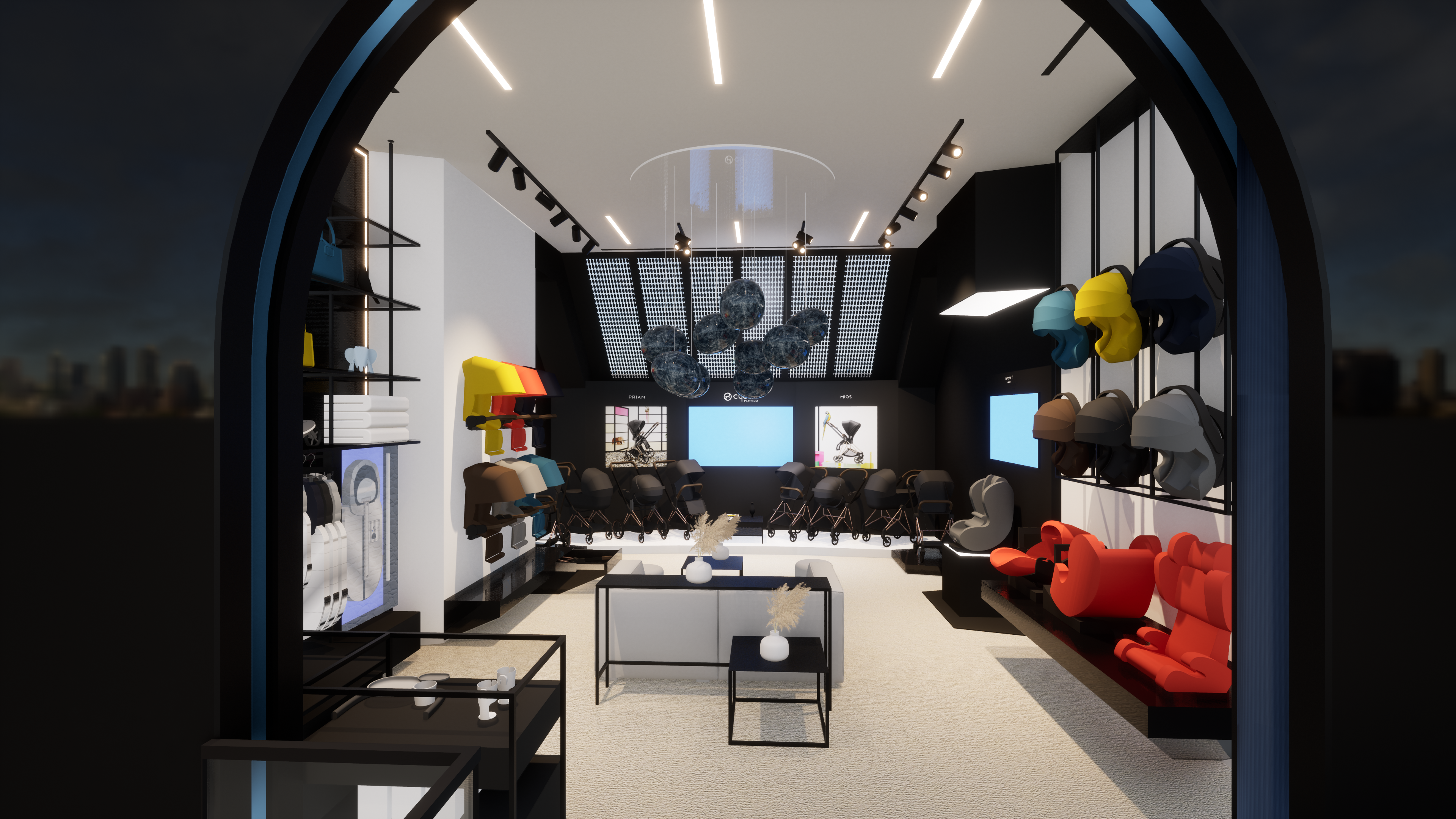 Cybex Flagship — Amsterdam, NL platinum render