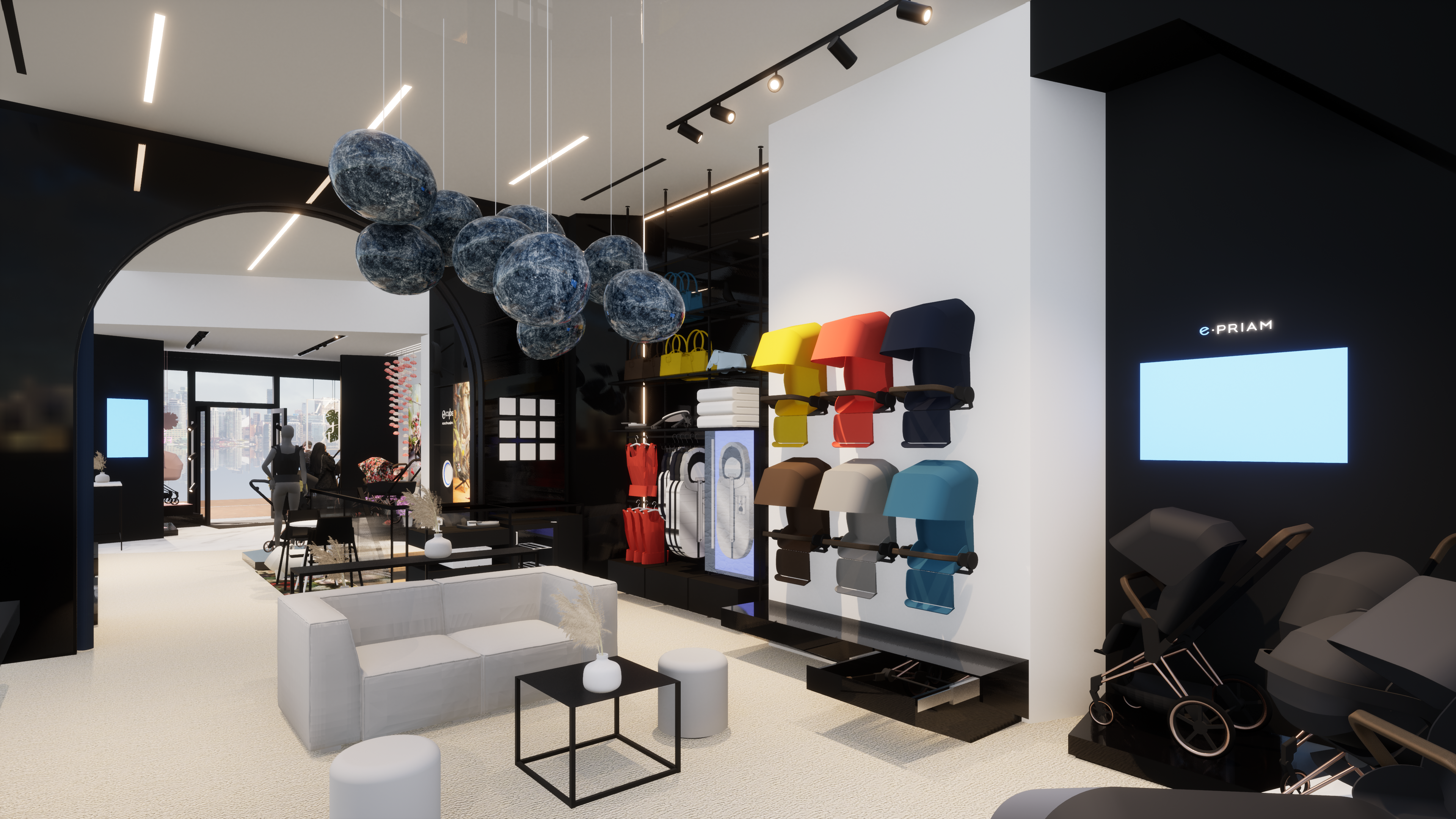 Cybex Flagship — Amsterdam, NL platinum render