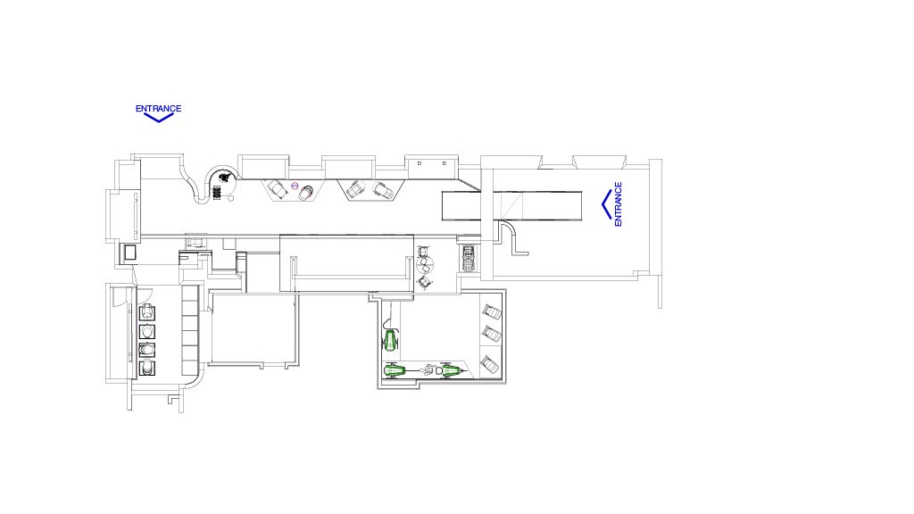 Cybex Store Renovation — Milan, IT layout