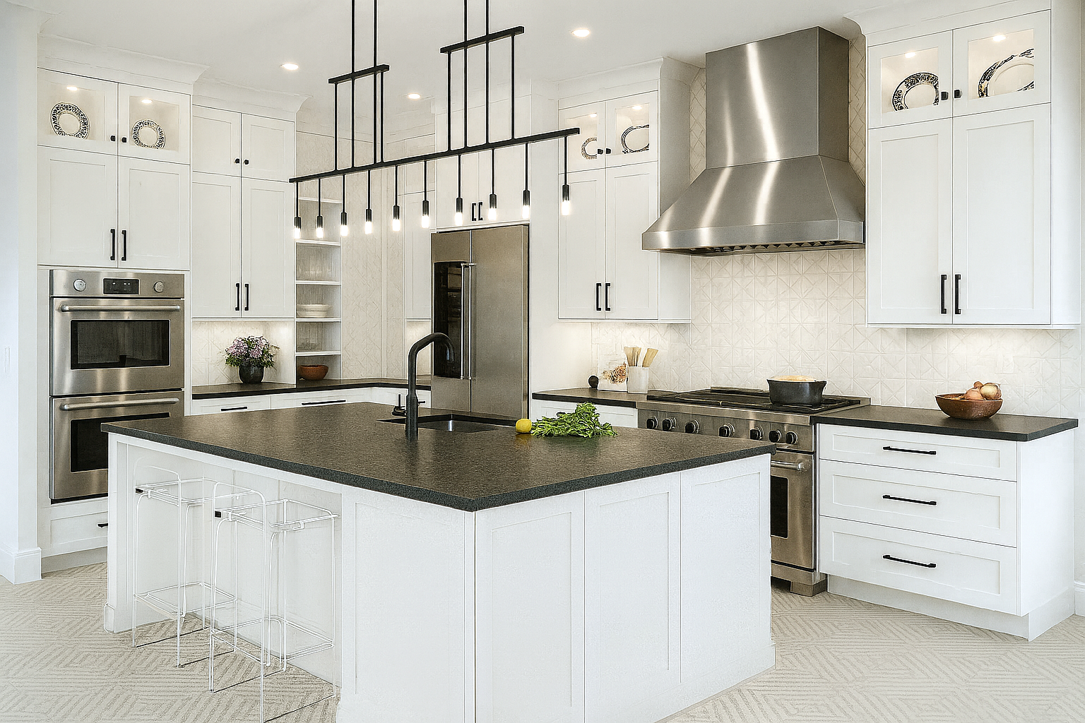 The Home Team AI-enhanced rendering farmhouse 03 kitchen