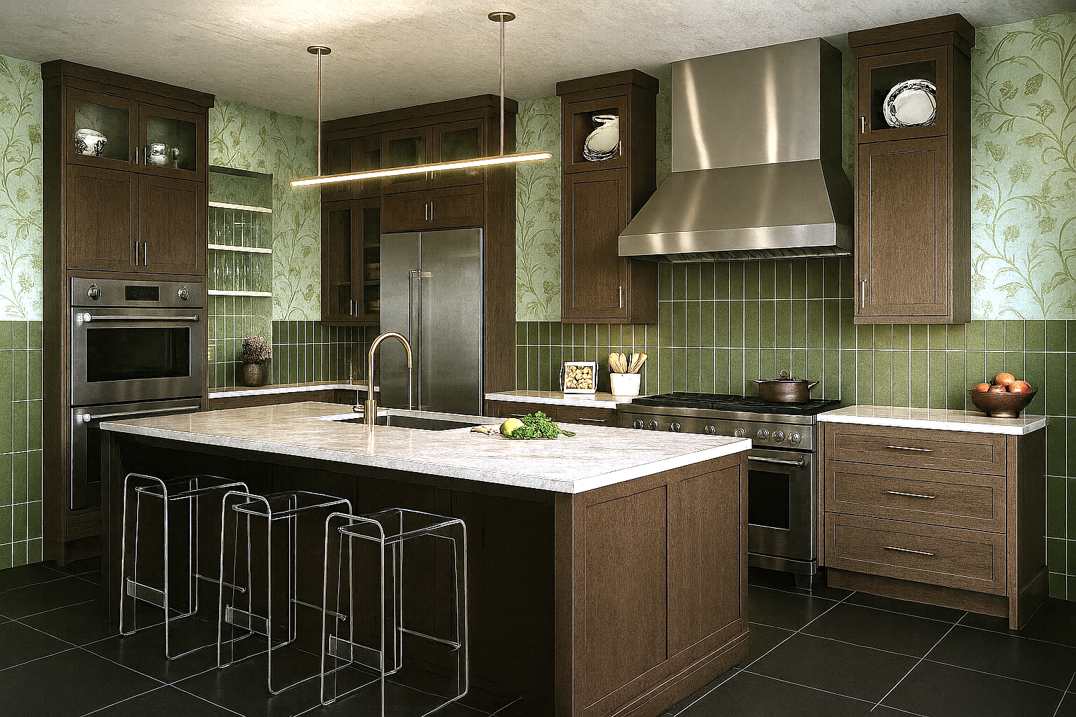 The Home Team AI-enhanced rendering midcentury 02 kitchen