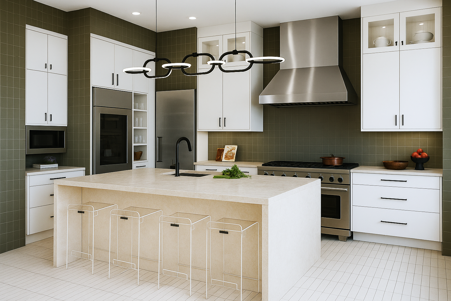 The Home Team AI-enhanced rendering modern 01 kitchen