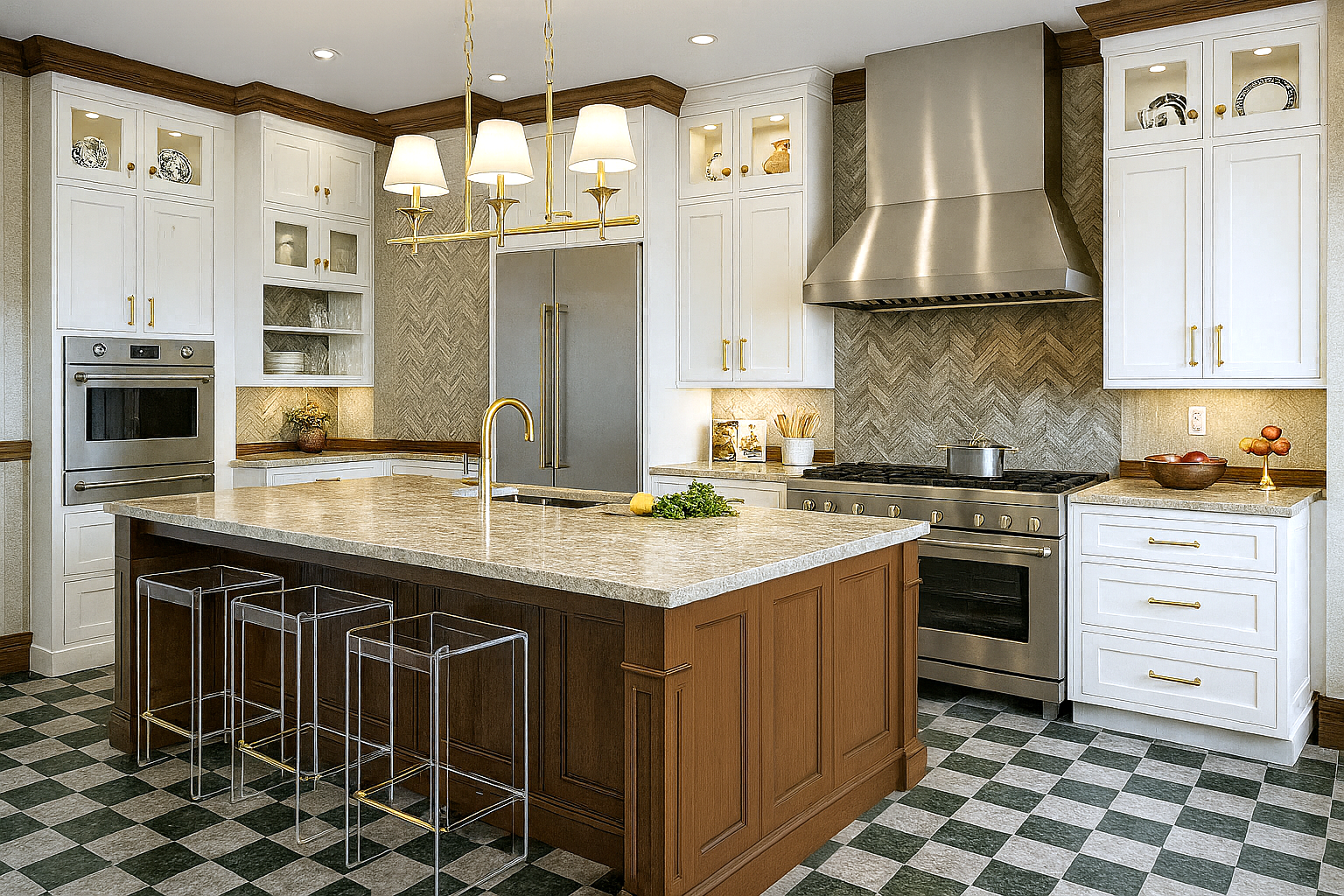 The Home Team AI-enhanced rendering tradition 02 kitchen